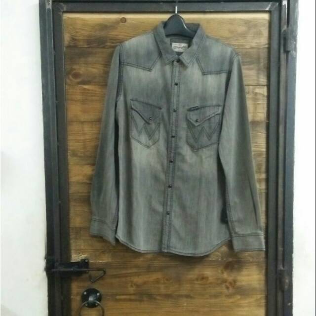 Kemeja panjang pria wrangler original
