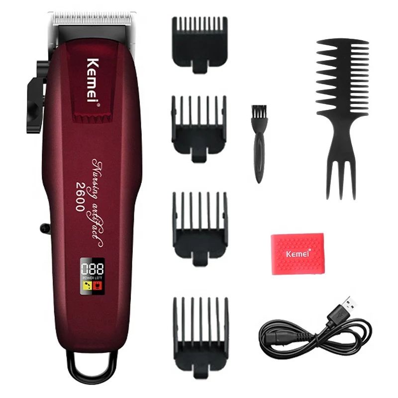 Kemei Alat Cukur Rambut KM-2600PG Cordless Hair Clipper