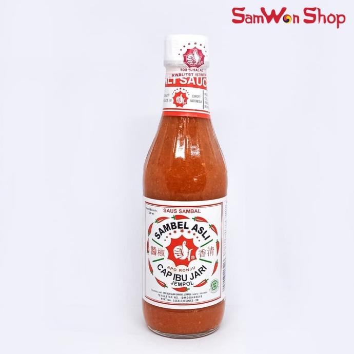 

[[COD]] SAMBAL ASLI CAP IBU JARI JEMPOL ORIGINAL 320gr - SAUS SAMBEL BOOM SALE Kode 1285
