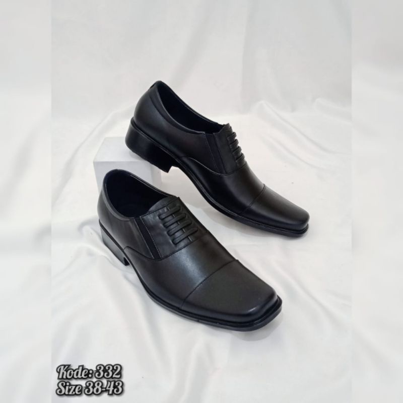 Sepatu Pria Kulit Asli Sapi Leather Original Papirut Garut Sukaregang Series Pentopel Tali Palsu