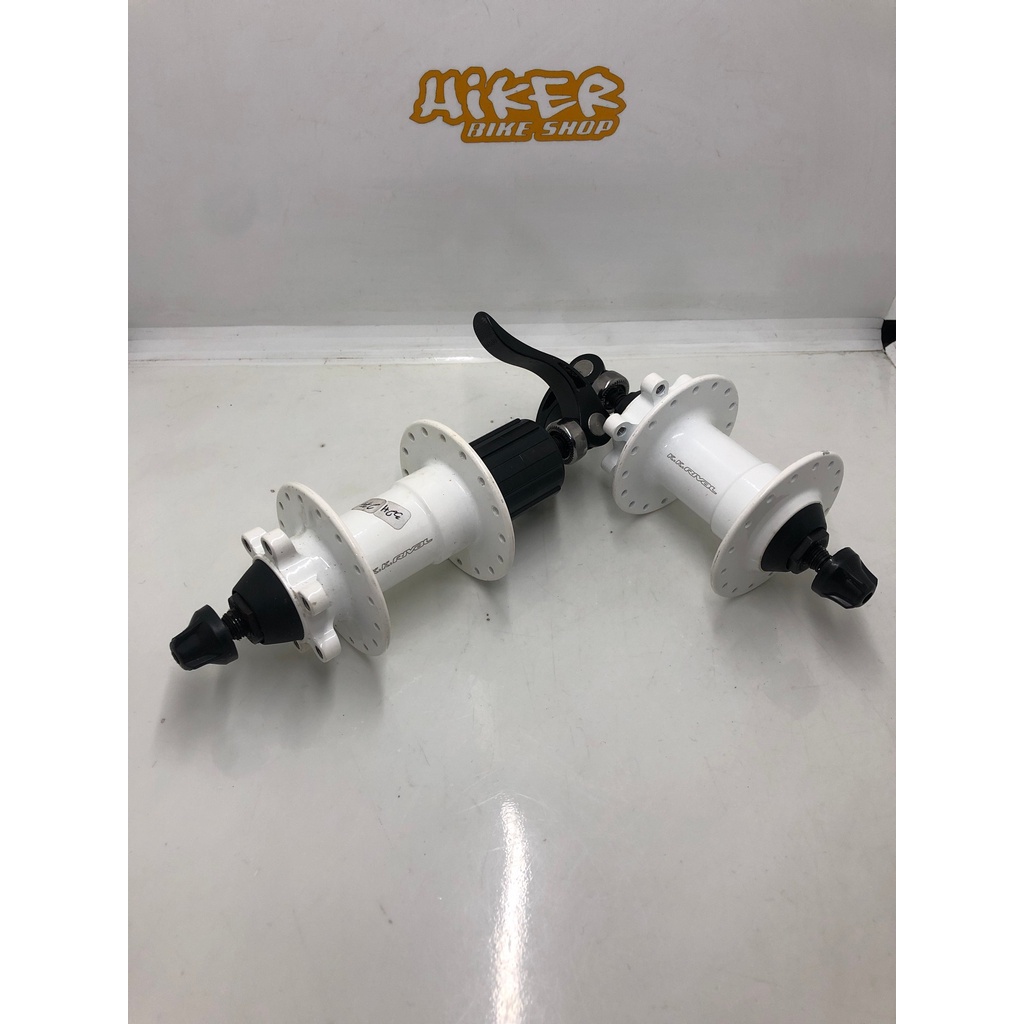 Hub Freehub HubSet MTB Non Bearing KK Rival QR 135x10mm White Non Boost Max 11 speed 6 Bolts 32 Hole