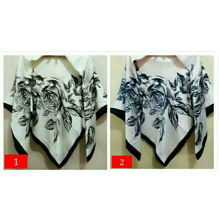 Hijab Jilbab Segiempat Satin Lamiz Motif 16 - kerudungscarfmurah