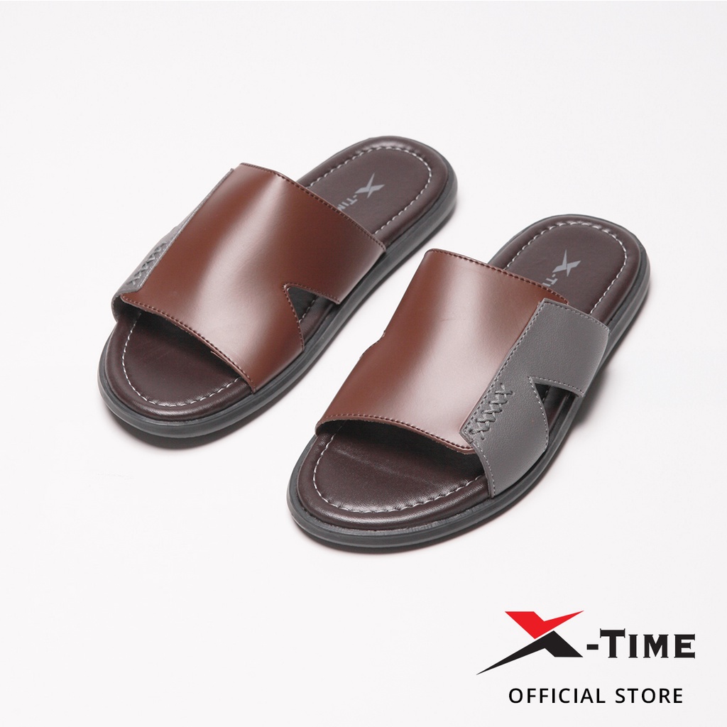 Agano Kokop Brown Sandal Pria X-Time