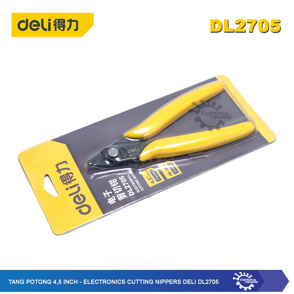 DL2705 - Tang Potong 4,5 Inch - Electronics Cutting Nippers Deli