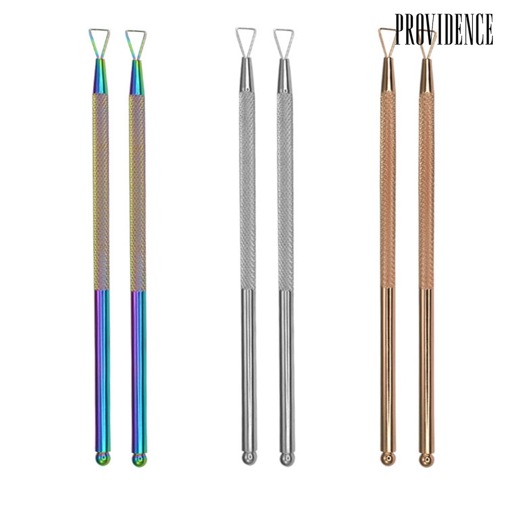 Providence Alat Pembersih Kutek Gel Bentuk Segitiga Bahan Stainless Steel