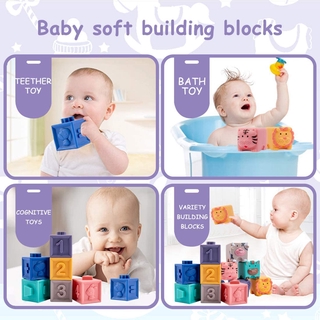 6pcs set Mainan Balok Susun Lembut Bentuk Hewan Lucu Untuk 6pcs set Mainan Balok Susun Lembut Bentuk Hewan Lucu Untuk