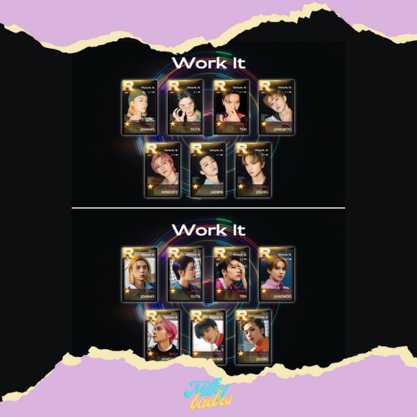 ✨[READY STOCK (baca desc box)] Lenticular NCT U - Work It (FANMADE by NCT_Lenticular)✨ JOHNNY YUTA T