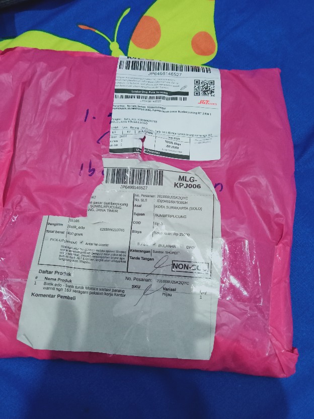 Batik Edo - Batik Tunik Monica Variasi Parang Warna Sgh 163 Seragam Pakaian Kerja Kantor