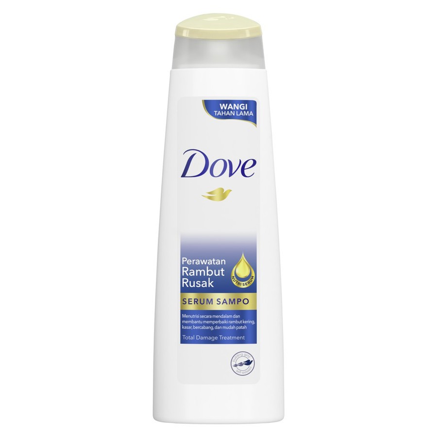 Dove Shampoo Rambut Rusak / Total Damage Treatment  Serum Sampo 135ml