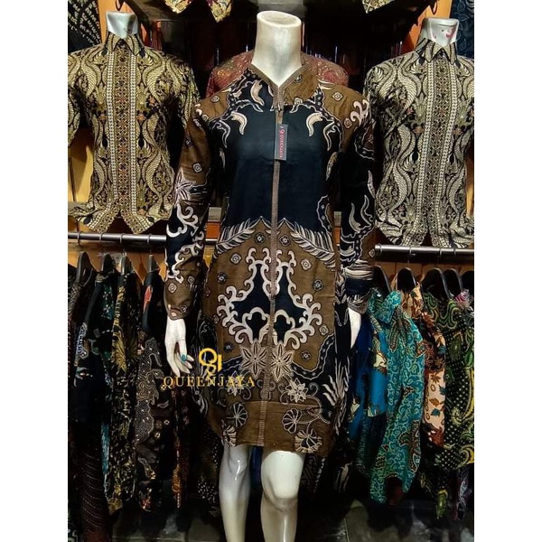 Batik Tunik Atasan Dress Queen Jaya BL4wong