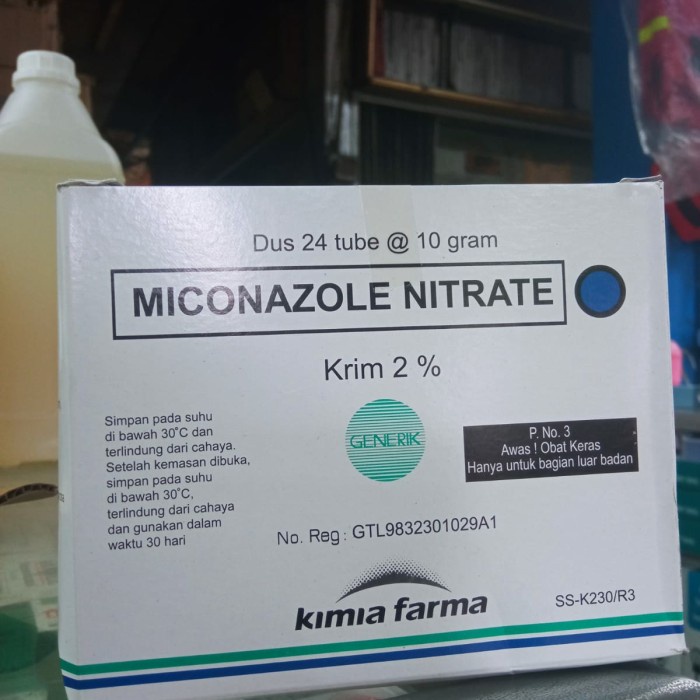 miconazole salep box 24 tube @ 10 gr