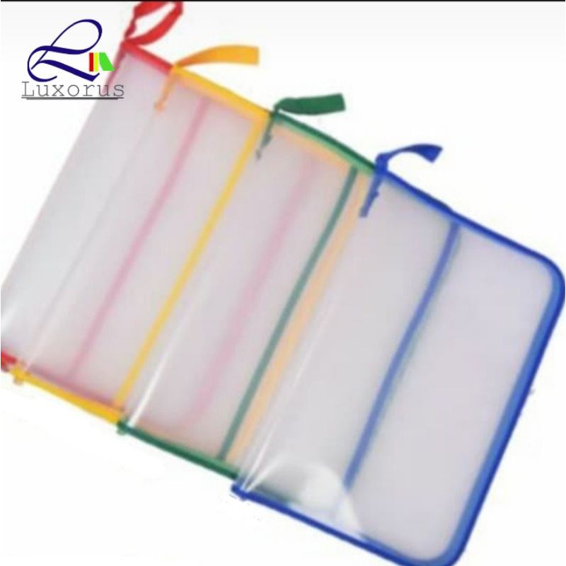 

Document Bag Map Plastik Jala F4 Sleting / Kancing