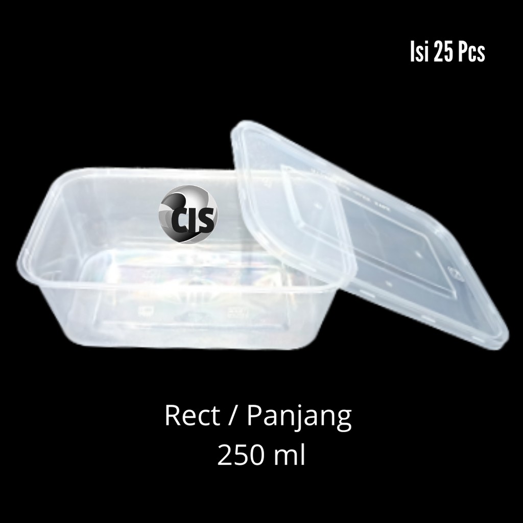 Thinwall Rect 250 ml / Thinwall Panjang 250 ml (25 Pcs)