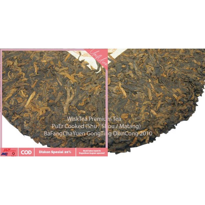 

⭐COD⭐ Sample 50gr, PuEr Cooked (Shu/Shou/Matang) BFCY GongTing DianCong 2010