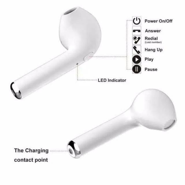 Headset bluetooth HBQ I7S tws android iphone 7 8 X/ earphone bluetooth HBQ I7S V4.1 OEM high quality-8