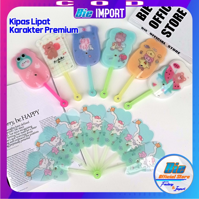 Kipas Lipat  Korea Karakter Impor Best Seller