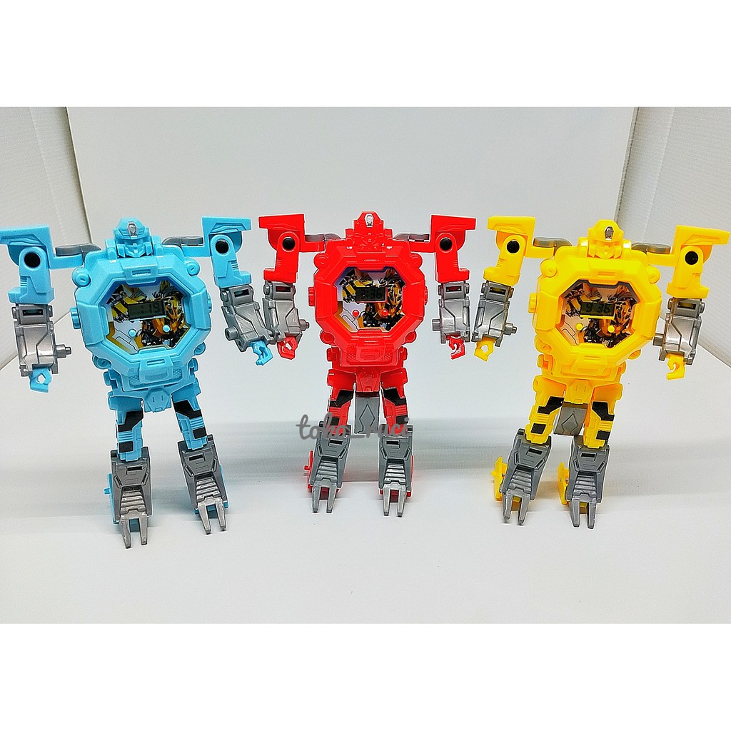 JAM TANGAN ANAK ROBOT ( BIRU, MERAH, KUNING ) A004