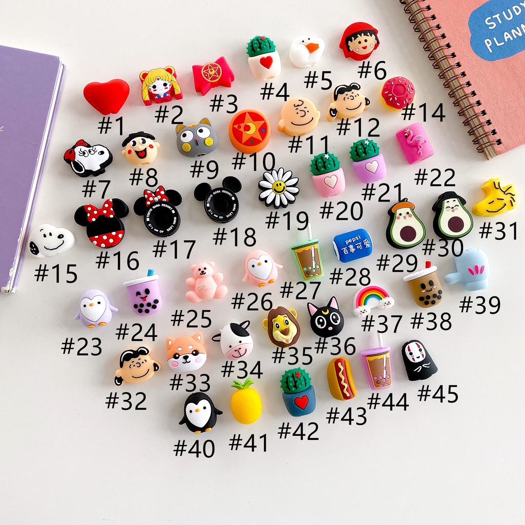 Pelindung Kabel Data / Charger Motif Kartun Mickey / Minnie Mouse / Snoopy Untuk Apple / Android Tpy-C