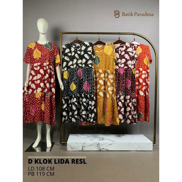 Daster Batik Pekalongan Daster Busui Daster Klok Resleting All Size Batik Paradesa by Batik Huza