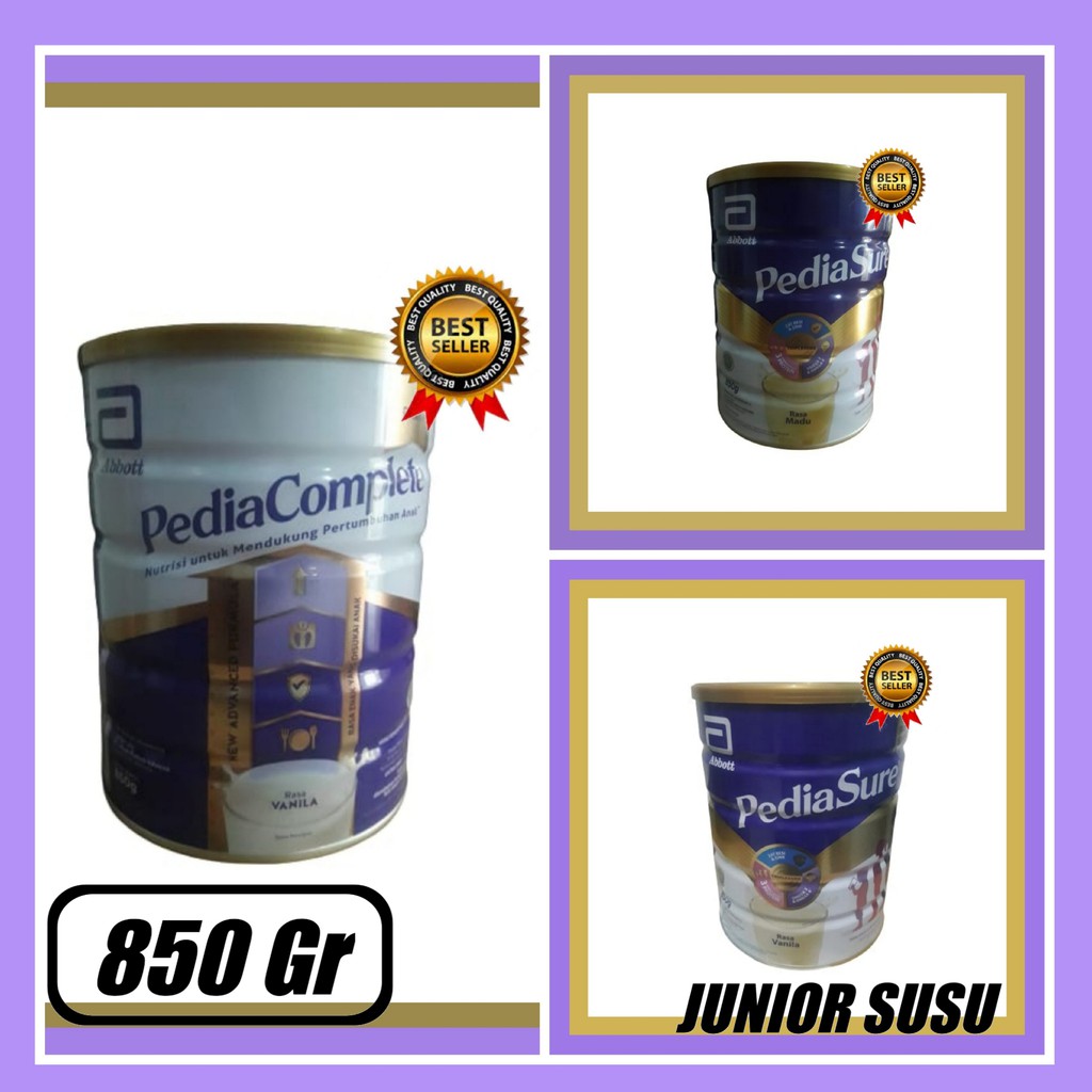 PEDIASURE COMPLETE / PEDIA COMPLETE / PEDIASURE TRIPLE SURE MADU VANILA 850 GR