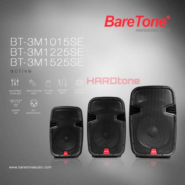 Speaker Active Baretone BT-3M1525SE