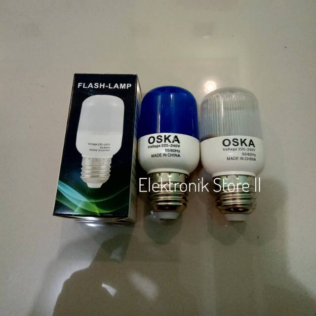 Lampu Blitz flash lamp e 27 220 volt