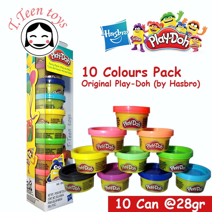 Jual Play Doh Original 10 Colours Pack Playdoh Original Warna Play Doh Play Dough Shopee