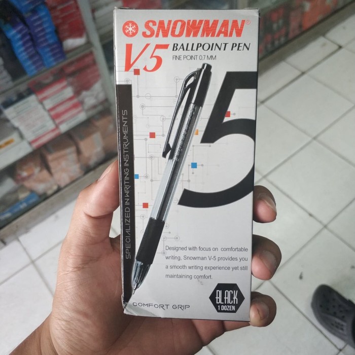 

Pulpen Snowman V-5 (Fine Point 0.7 mm) - Biru Terlaris