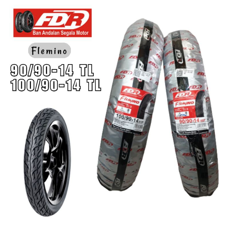 BAN FDR FLEMINO 90/90-14 DAN 100/90-14 BAN DEPAN DAN BELAKANG MOTOR LEXI BAN MOTOR TUBLESS