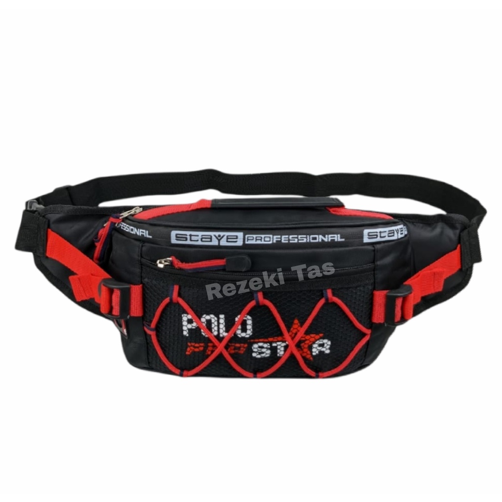 Waistbag/tas Pinggang Tas Selempang Terbaru Original Polo Prostar Bahan Nilon Parasut