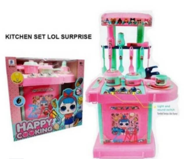 Mainan Alat Dapur Happy Cooking Set Karakter Hello kitty