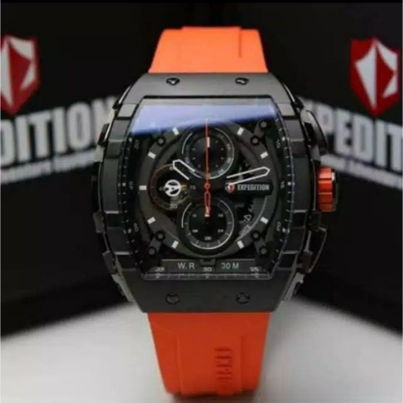 Jam Tangan Expedition E6782 Black / Orange
