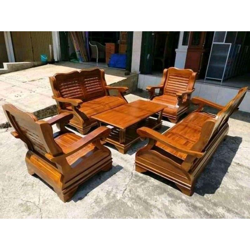 kursi tamu jumbo / kursi tamu minimalis jati