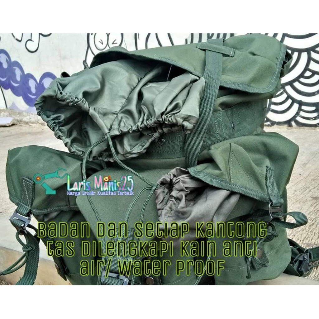 Ransel Korea Hijau TNI Tas Tempur Militer Tas Army Tactical