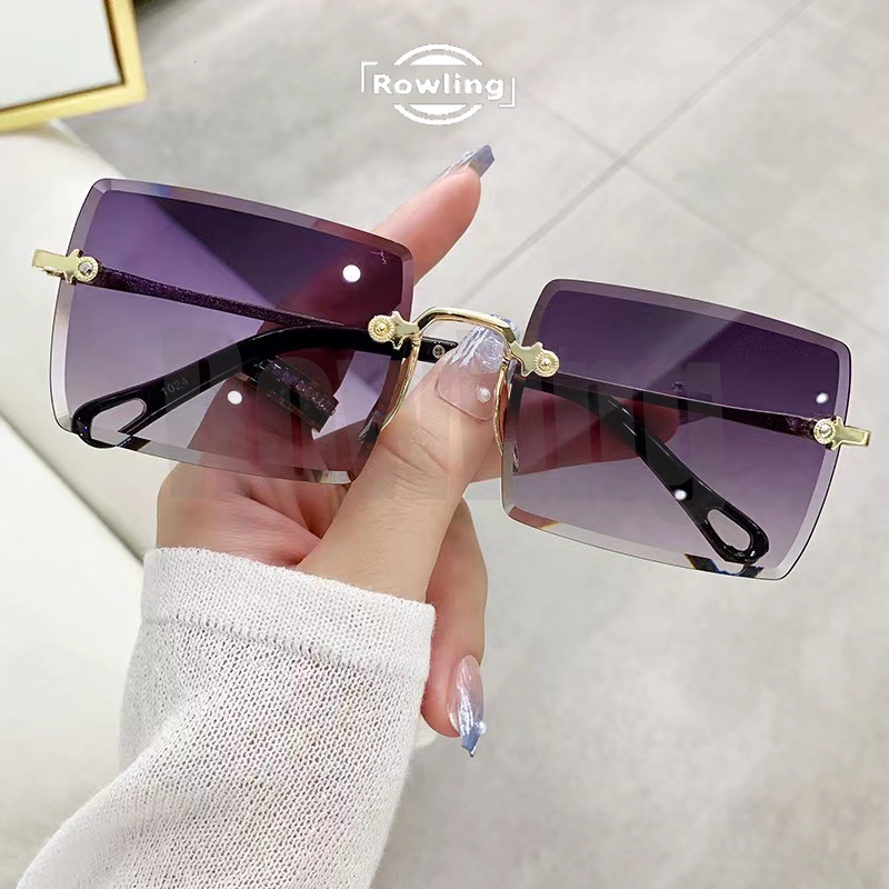 Rowling(ka-270)Sunglasses  Kacamata Hitam Kotak No frame Women Sunglasses Titanium New Arrival Import Kacamata Fashion