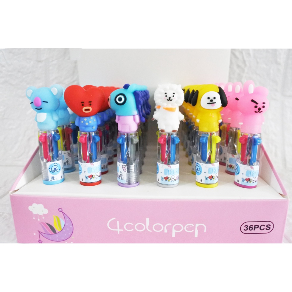 

Pulpen 4 Warna Mini BT21
