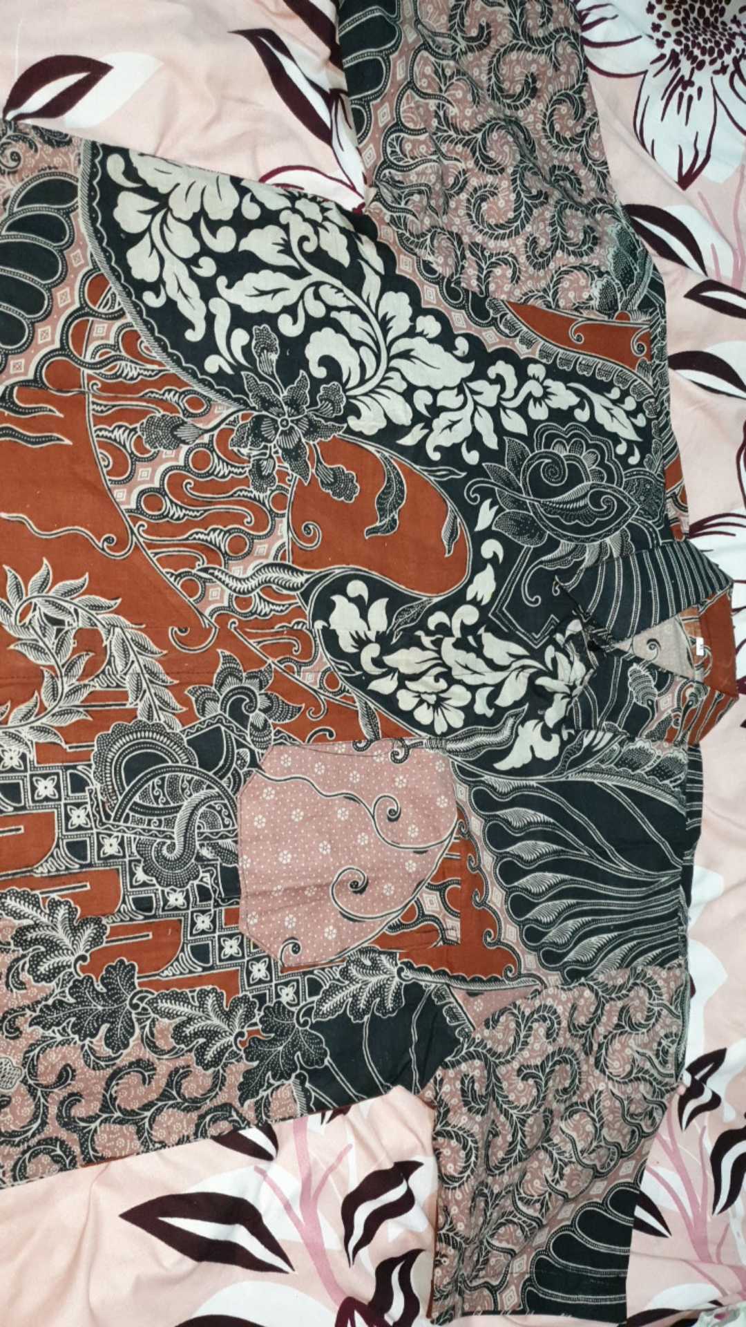 Baju Batik Pria Slimfit Big Size M L Xl Atasan Kemeja Batik Lengan Panjang  Original