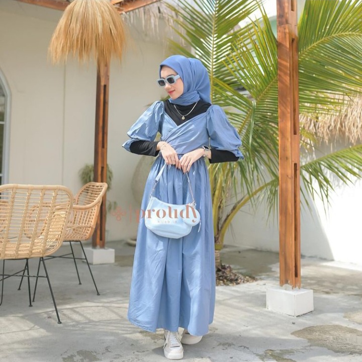 Summer Dress Busui Friendly By Proudyhijab