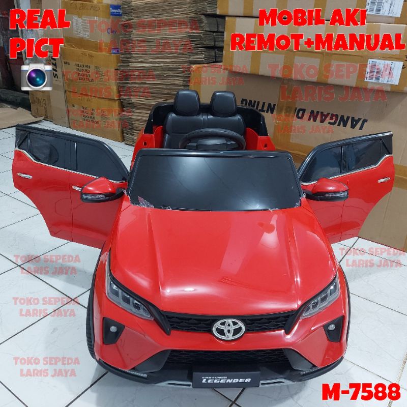 mobil aki anak pmb 7588 legender mobil aki fortuner terbaru . mobilan remot pakai aki fortuner new. MOBILAN AKI ANAK FORTUNER LICENCED TOYOTA PMB 7588-5