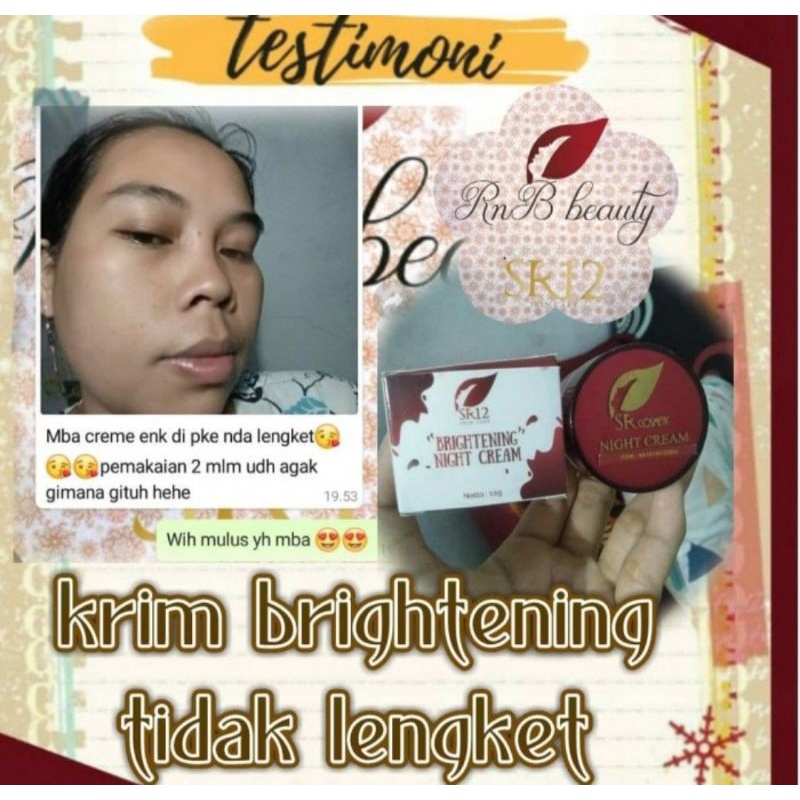 BRIGHTENING CREAM SERIES SR12 SKINCARE GLOWING BERSIH CERAH -KRIM PENCERAH/ KRIM PENGHILANG FLEK/ DAILY CREAM/ KRIM SIANG MALAM/ BRIGHTENING CREAM SR12 BPOM/ PERAWATAN UNTUK KULIT NORMAL