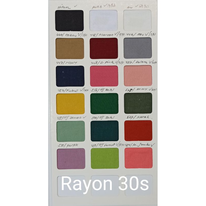 Rayon 30s Kahatex