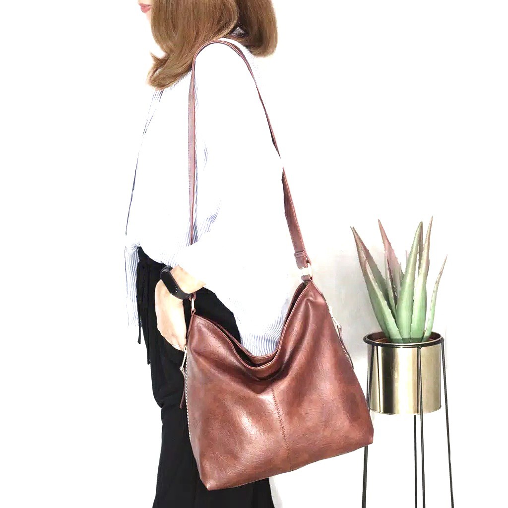 Shelina Shoulder Bag / Tas Wanita Hobo 2 kantong