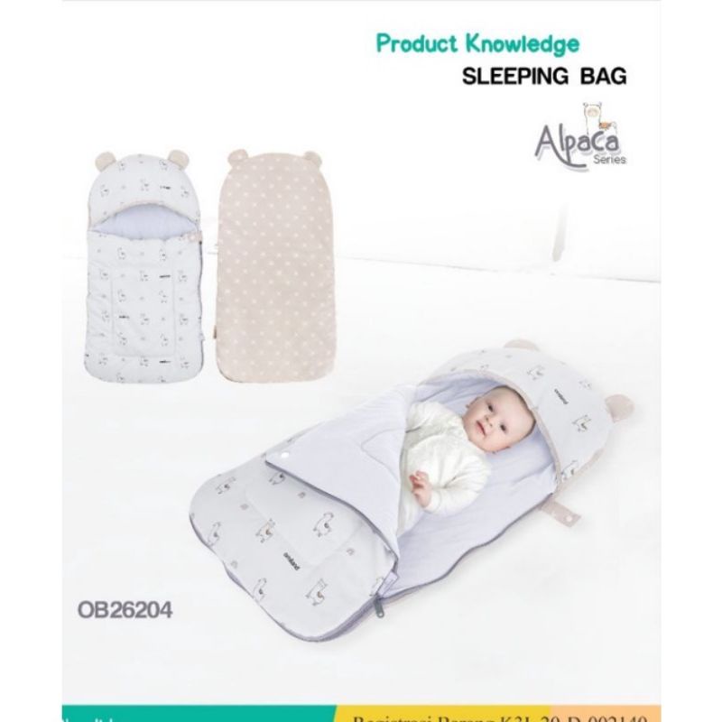 Sleeping Bag Aplaca series Omiland / Selimut Resleting Bayi Lembut Tebal / Perlengkapan Tidur Bayi