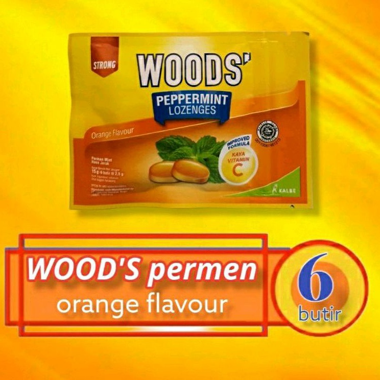 

WOOD'S peppermint lozenges - orange flavour