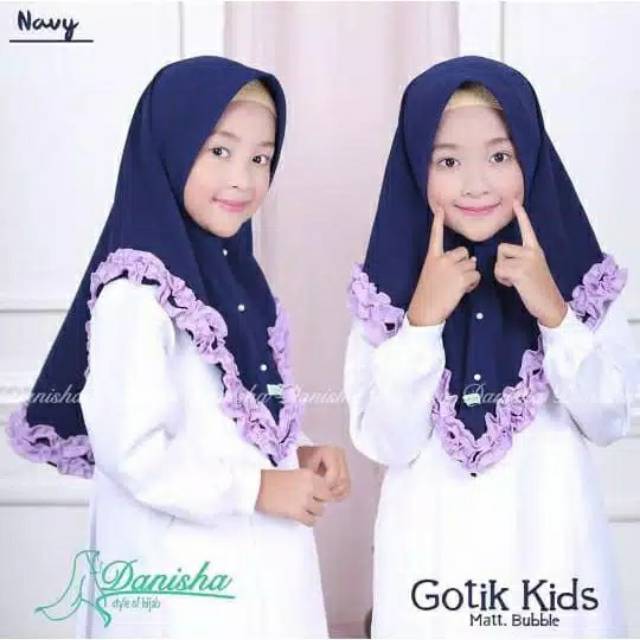 11 Jilbab Anak 6 - 10 Tahun Rumbai Bahan Kain Jersey Halus | Hijab Anak TK - SD | Nisa Nissa Sabyan