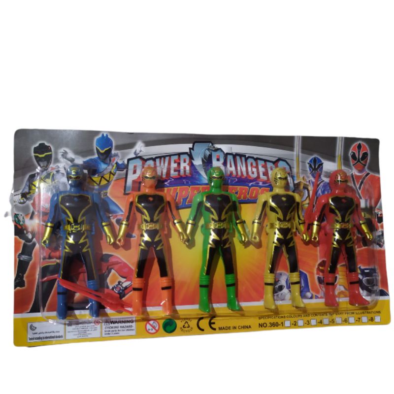 Mainan Anak Power Rangger Isi 5