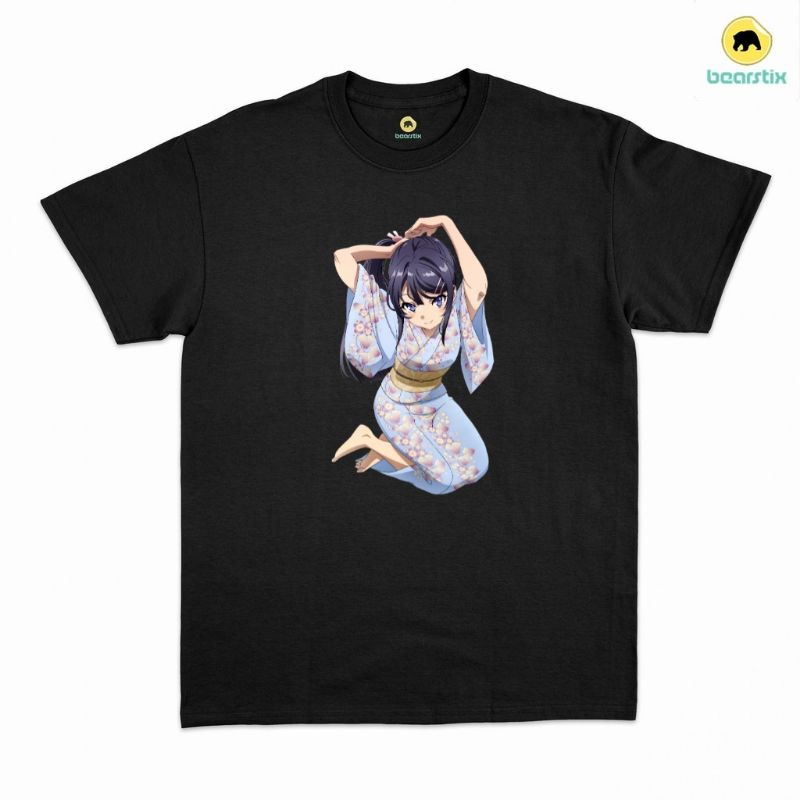 BEARSTIX - T-SHIRT MAI SAKURAJIMA - BAJU ANIME - KAOS WAIFU - T-SHIRT STREETWEAR