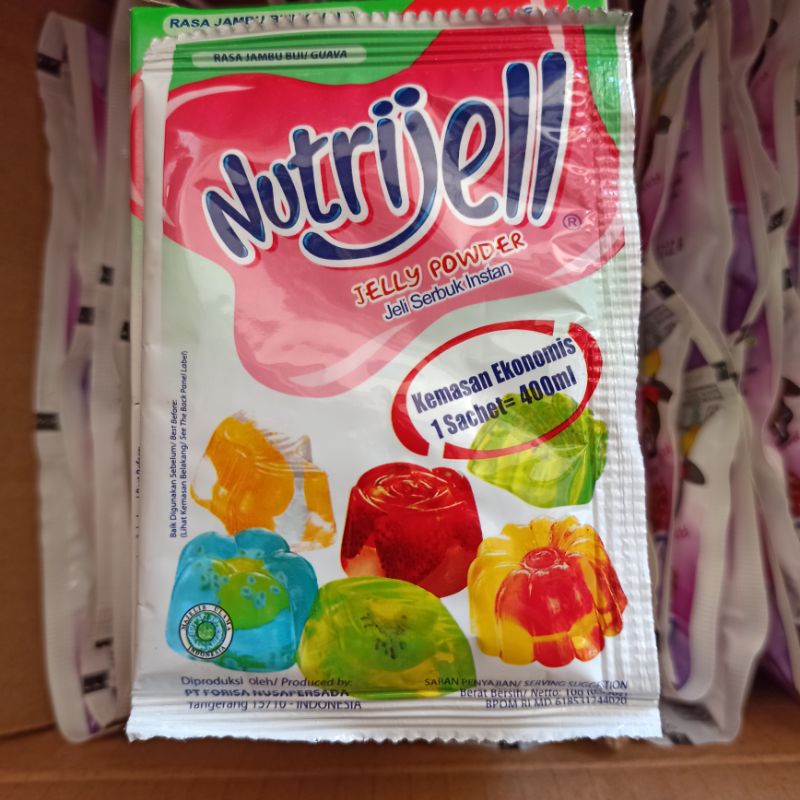 

Nutrijell Jelly Powder Serbuk Instan Rasa Jambu Biji Guava 10 Gr