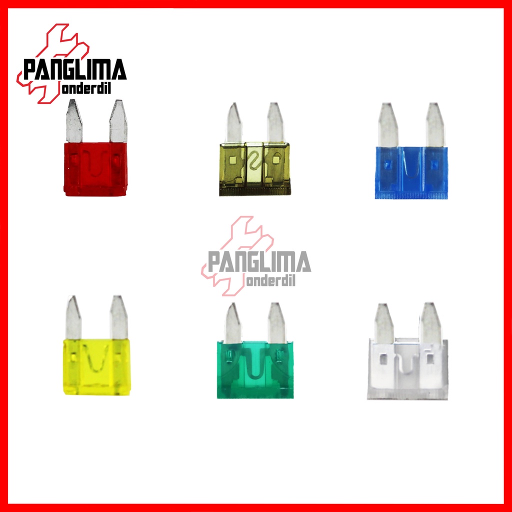Sekring-Sikring Tancap-Fuse Blade Kecil-Mini Besar 7.5-10-15-20-25-30 Ampere-Amper-A