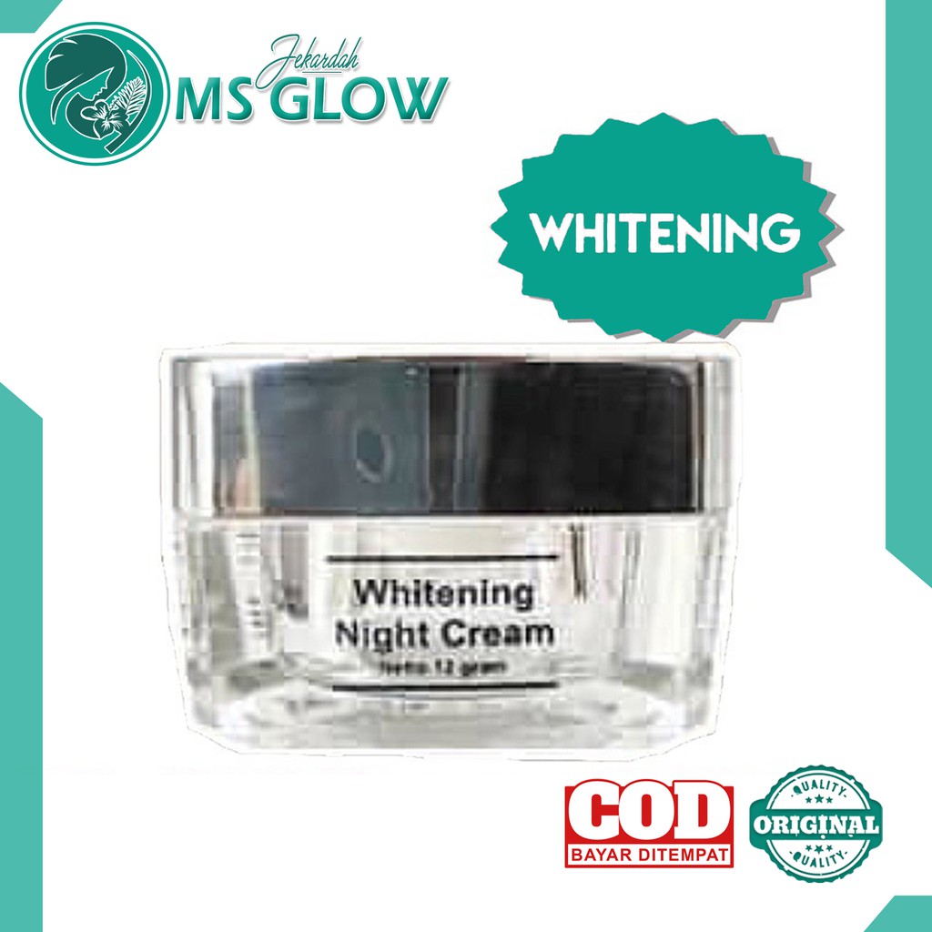 MS GLOW Night Cream White / Whitening Night Cream MS GLOW
